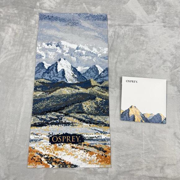 Osprey x Dulani Mountain Print Multifunctional Neck Gaiter OS Hiking Scarf NEW - Picture 2 of 11